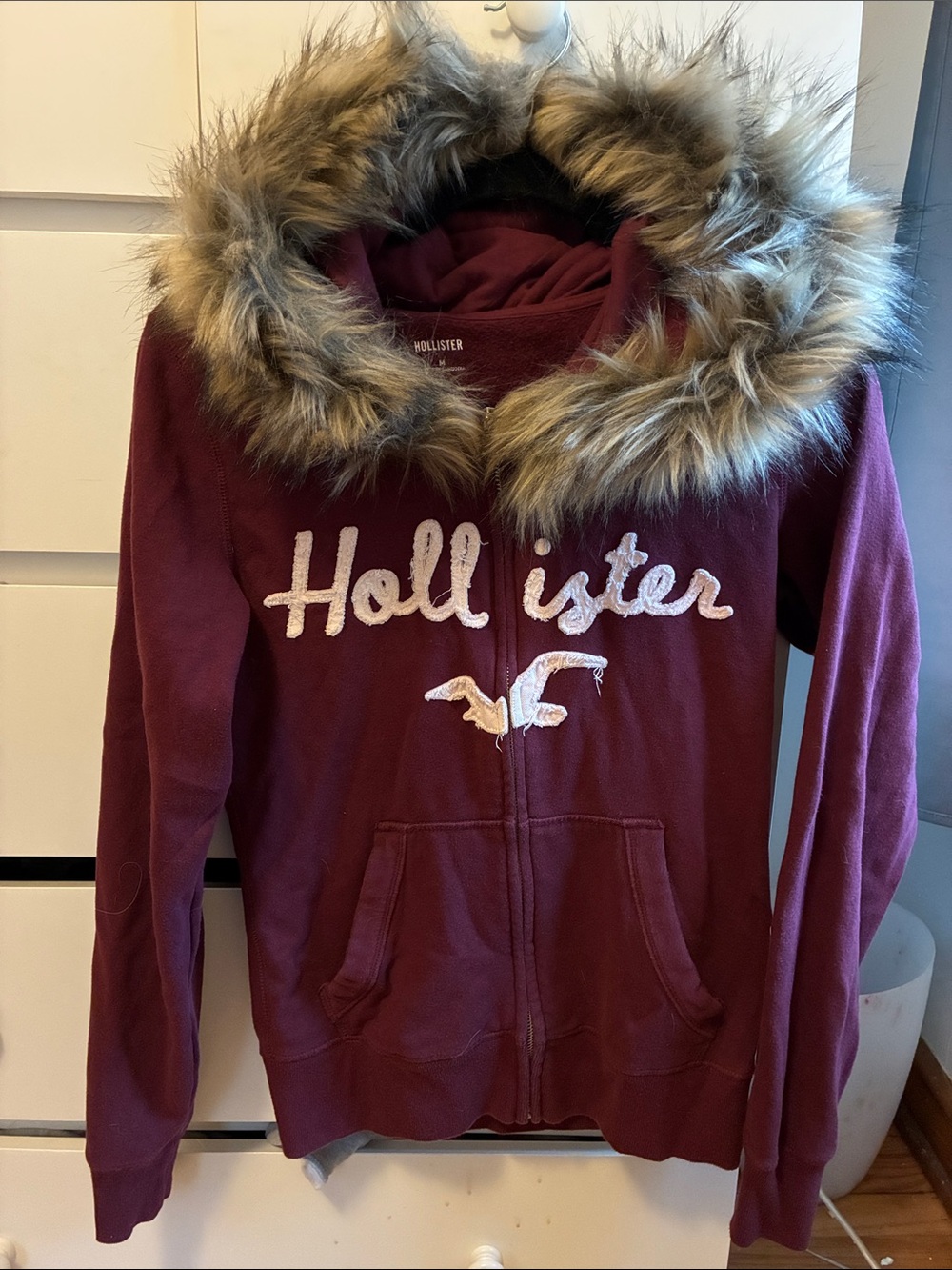 Hollister Hoodie with fur-lined hood